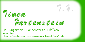 timea hartenstein business card